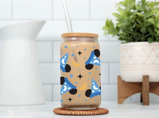 Sorcerer Mickey Glass Cup