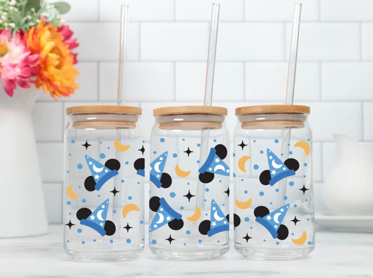 Sorcerer Mickey Glass Cup